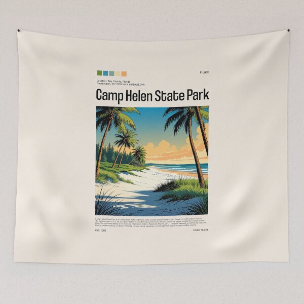 Item preview, Camp Helen State Park Poster (Florida), USA designed and sold by PinkandP.