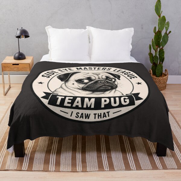 Item preview, Side Eye Masters League - Team Pug - I Saw That/Funny Pug Lover Gift/ Dog Humour Logo designed and sold by Halejo68.