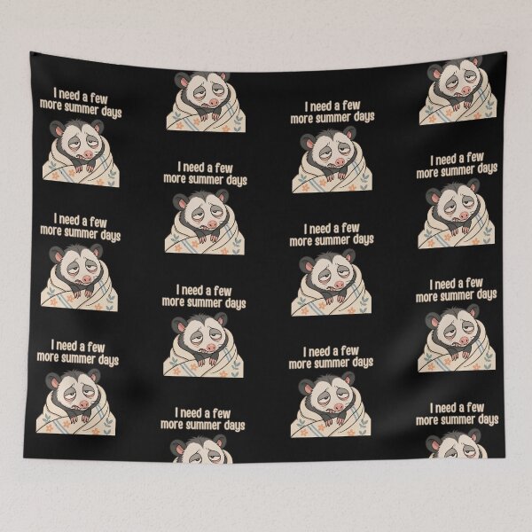 Item preview, I Need a Few More Summer Days Funny Possum designed and sold by T-version.