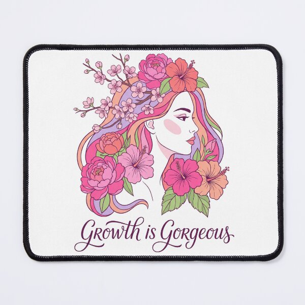 Item preview, Growth Is Gorgeous Floral Woman Illustration designed and sold by mackartist.
