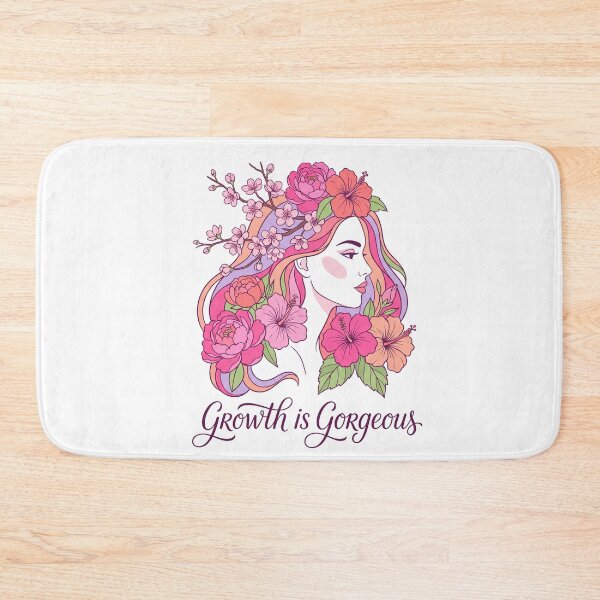 Item preview, Growth Is Gorgeous Floral Woman Illustration designed and sold by mackartist.