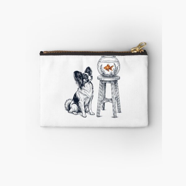 Item preview, Vintage Papillon with Goldfish Dog Lover designed and sold by dian-rody-crest.