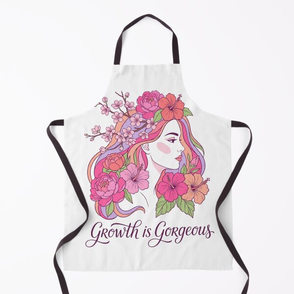 Item preview, Growth Is Gorgeous Floral Woman Illustration designed and sold by mackartist.