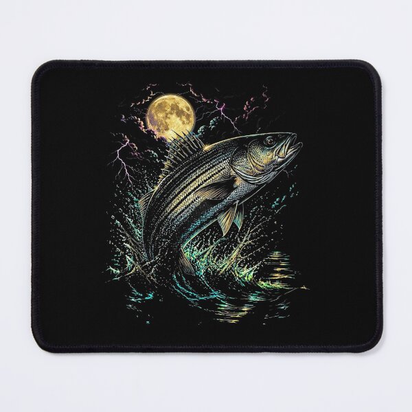 Item preview, Striped Bass Night Fishing Adventure Artwork designed and sold by cerima.