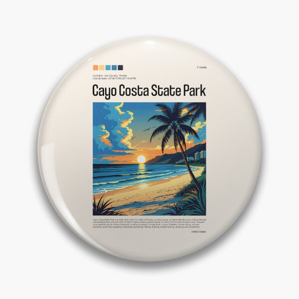 Item preview, Cayo Costa State Park Poster (Florida), USA designed and sold by PinkandP.