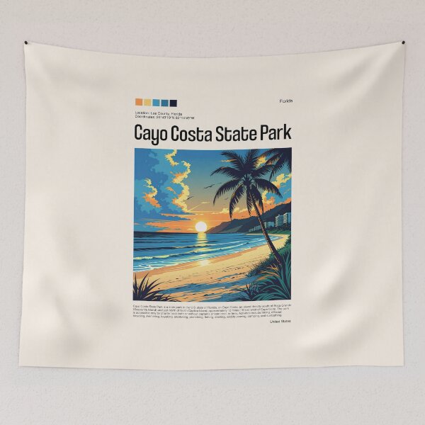 Item preview, Cayo Costa State Park Poster (Florida), USA designed and sold by PinkandP.