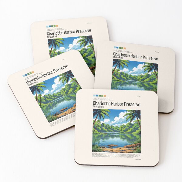 Item preview, Charlotte Harbor Preserve State Park Poster (Florida), USA designed and sold by PinkandP.