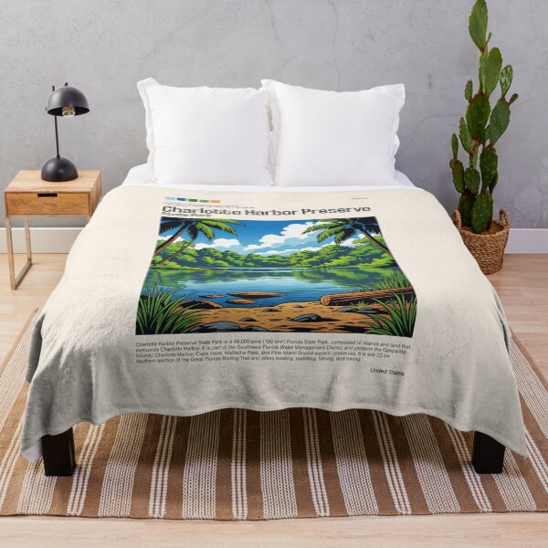 Item preview, Charlotte Harbor Preserve State Park Poster (Florida), USA designed and sold by PinkandP.