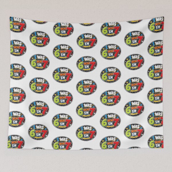 Item preview, I Was Six Now I'm Seven Birthday Design designed and sold by Wilcox PhotoArt.