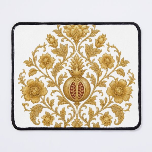 Item preview, Vintage Gold Damask Pomegranate Floral Pattern designed and sold by @VIRAT DESIGNER@.