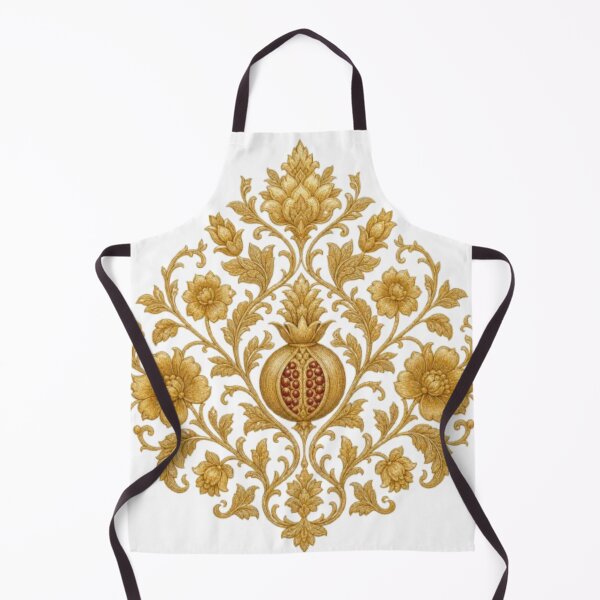 Item preview, Vintage Gold Damask Pomegranate Floral Pattern designed and sold by @VIRAT DESIGNER@.