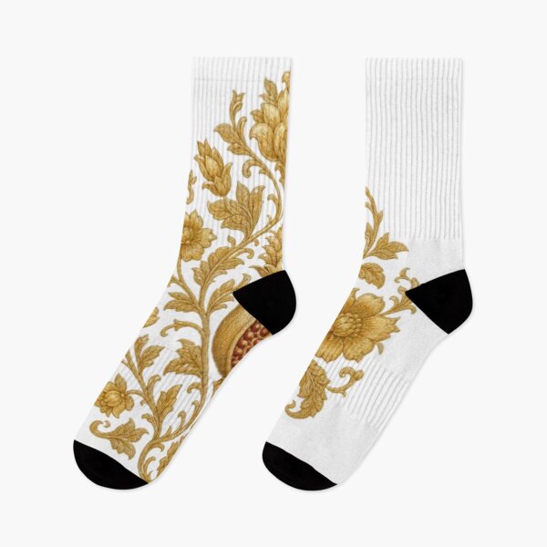 Item preview, Vintage Gold Damask Pomegranate Floral Pattern designed and sold by @VIRAT DESIGNER@.
