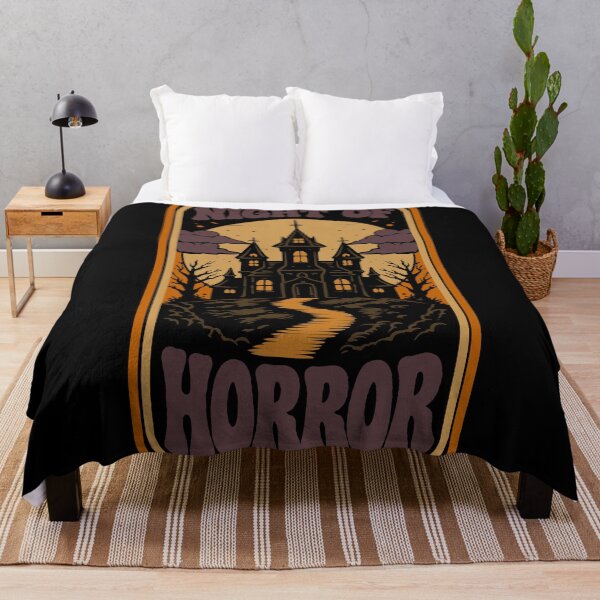 Item preview, Night of Horror Vintage Halloween Shirt, Haunted Gothic Castle T-Shirt, Spooky Retro Horror Halloween Design designed and sold by phsycartwork.