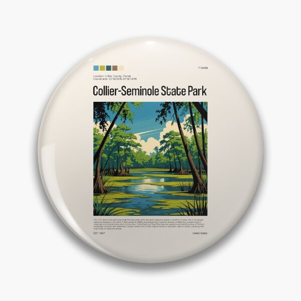 Item preview, Collier-Seminole State Park Poster (Florida), USA designed and sold by PinkandP.