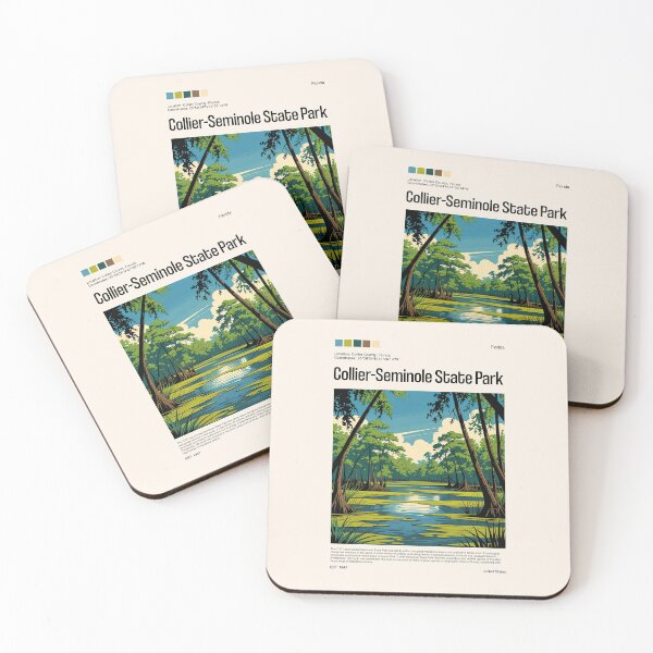 Item preview, Collier-Seminole State Park Poster (Florida), USA designed and sold by PinkandP.