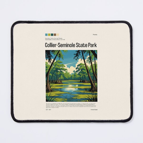 Item preview, Collier-Seminole State Park Poster (Florida), USA designed and sold by PinkandP.