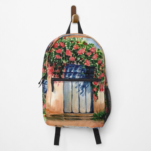 Item preview, The Door Beneath the Roses, Floral Doorway Watercolour designed and sold by ArithraStudio.