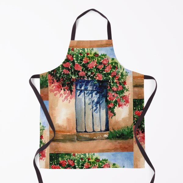 Item preview, The Door Beneath the Roses, Floral Doorway Watercolour designed and sold by ArithraStudio.