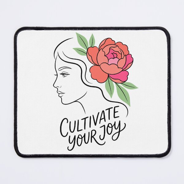 Item preview, Cultivate Your Joy Floral Woman Illustration designed and sold by mackartist.