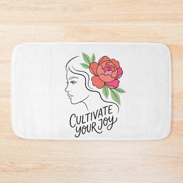 Item preview, Cultivate Your Joy Floral Woman Illustration designed and sold by mackartist.