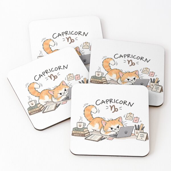 Item preview, Capricorn Cat – Work Hard, Stay Strong designed and sold by NucciCollective.