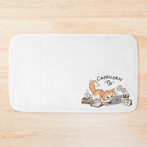 Item preview, Capricorn Cat – Work Hard, Stay Strong designed and sold by NucciCollective.