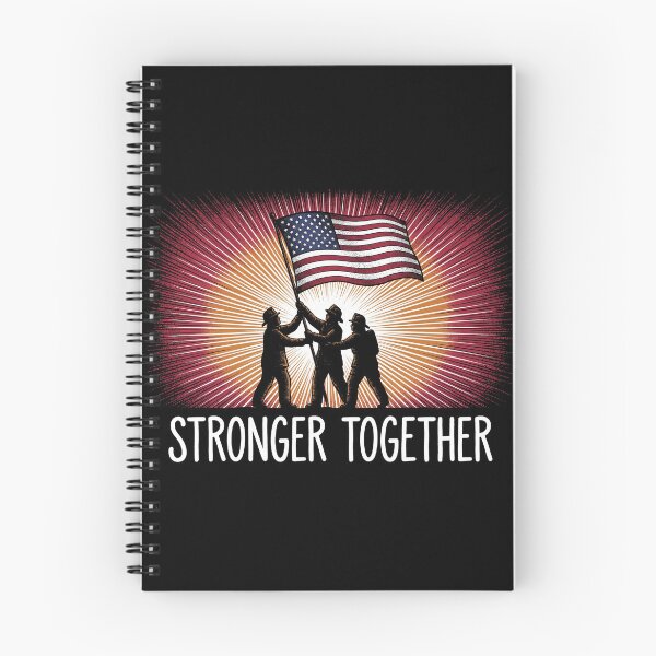 Item preview, Stronger Together Firefighters Raising Flag Ground Zero Patriot Day designed and sold by TeNovaStudio ⭐⭐⭐⭐⭐.