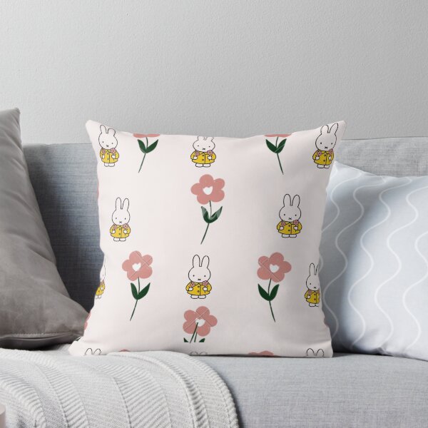 Item preview, Cute Bunny and Spring Floral Seamless Pattern designed and sold by Cozy Moss Studio.