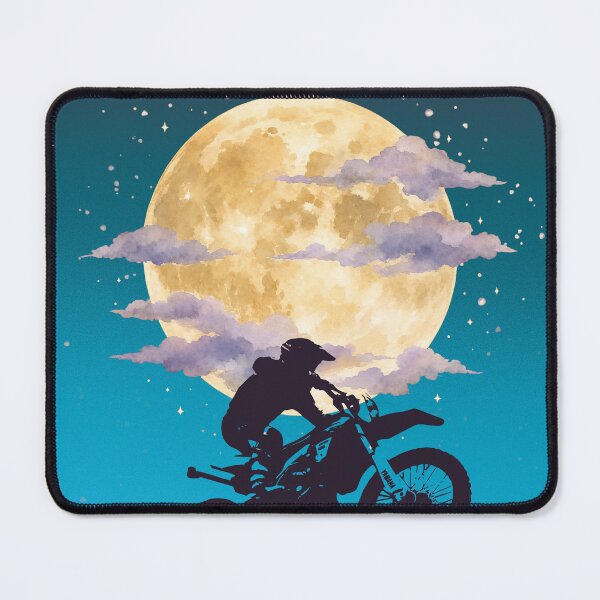 Item preview, Moonlight Motorcycle Rider – Night Adventure Art designed and sold by PetruArtDesigns.