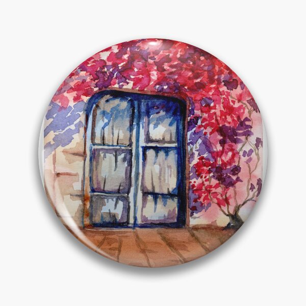 Item preview, The Garden Became the Roof, Blue Door Watercolour designed and sold by ArithraStudio.