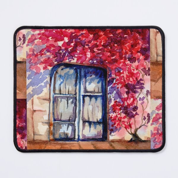 Item preview, The Garden Became the Roof, Blue Door Watercolour designed and sold by ArithraStudio.