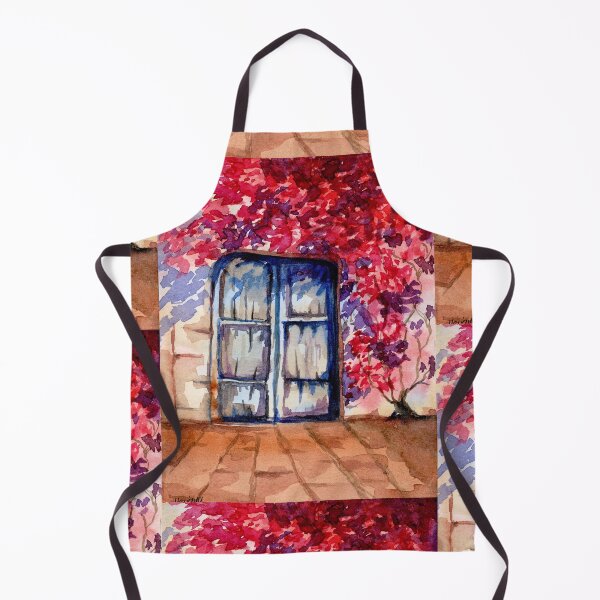 Item preview, The Garden Became the Roof, Blue Door Watercolour designed and sold by ArithraStudio.