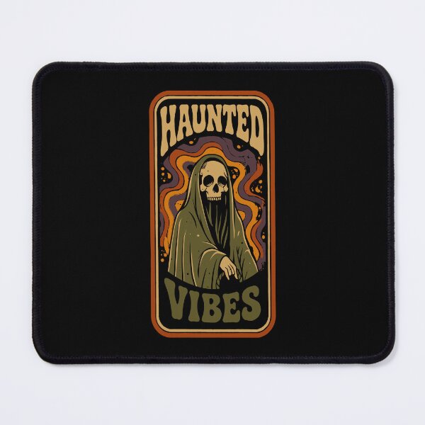 Item preview, Haunted Vibes Vintage Halloween Shirt, Gothic Grim Reaper T-Shirt, Spooky Horror Retro Halloween Apparel designed and sold by phsycartwork.