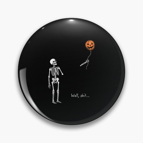 Item preview, Funny Skeleton Lost Pumpkin Balloon Retro Halloween designed and sold by houdalego.