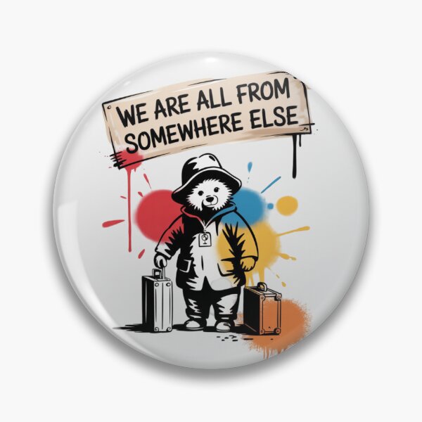 Item preview, Banksy Bear - We are all from somewhere else designed and sold by 123ks.