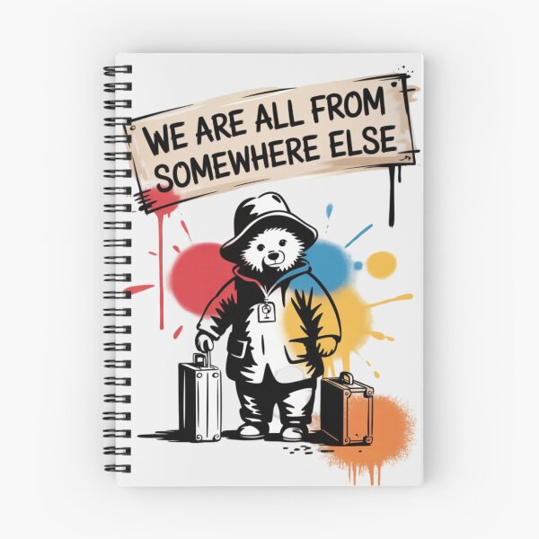 Item preview, Banksy Bear - We are all from somewhere else designed and sold by 123ks.