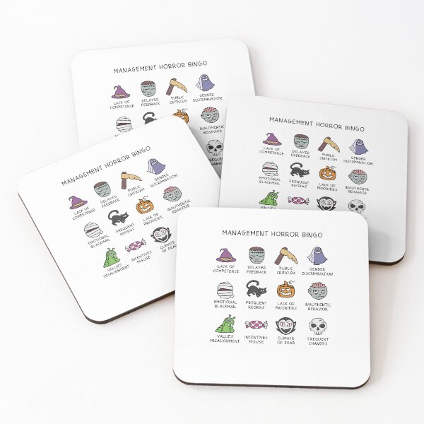 Item preview, Management Horror Bingo Workplace Issues Chart designed and sold by cerima.