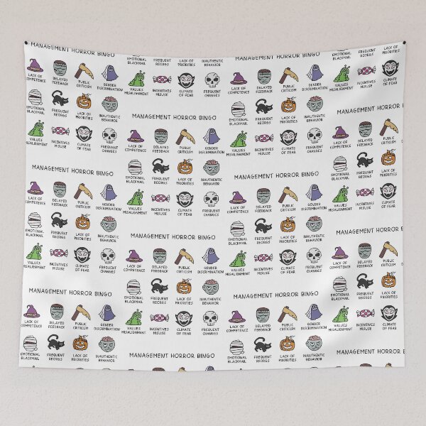 Item preview, Management Horror Bingo Workplace Issues Chart designed and sold by cerima.