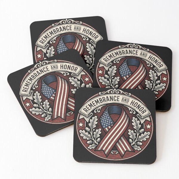 Item preview, Remembrance And Honor US Flag Ribbon Oak Leaves Patriot Day designed and sold by TeNovaStudio ⭐⭐⭐⭐⭐.