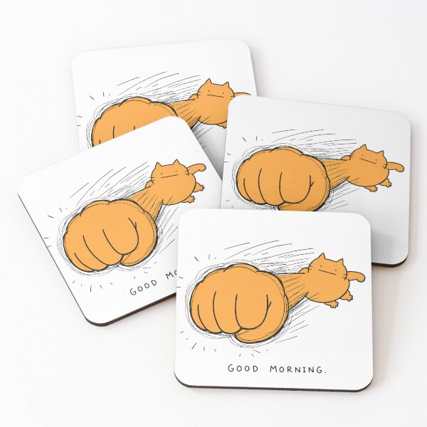 Item preview, Good Morning Cat Attack designed and sold by MonkiFlipp.