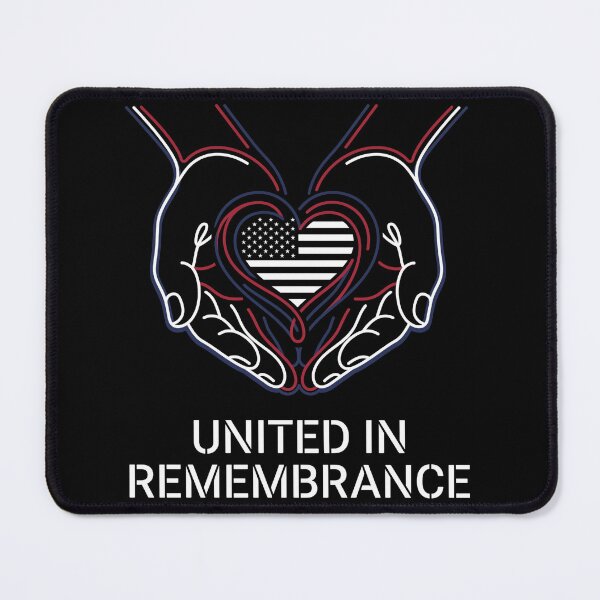 Item preview, United In Remembrance American Flag Heart Hands Patriot Day designed and sold by TeNovaStudio ⭐⭐⭐⭐⭐.