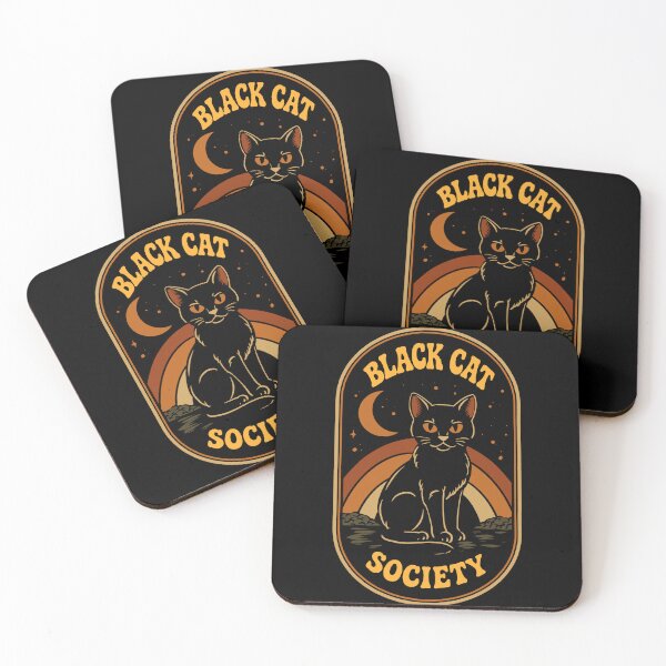 Item preview, Black Cat Society Vintage Halloween Cat Shirt, Gothic Retro Black Cat T-Shirt, Spooky Witchy Halloween Apparel designed and sold by phsycartwork.
