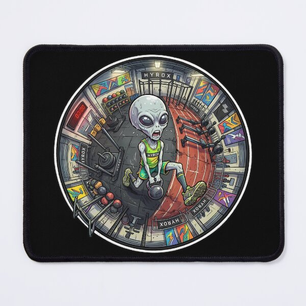 Item preview, Alien HYROX Athlete Kettlebell Workout Fitness Challenge designed and sold by Sunkhung.