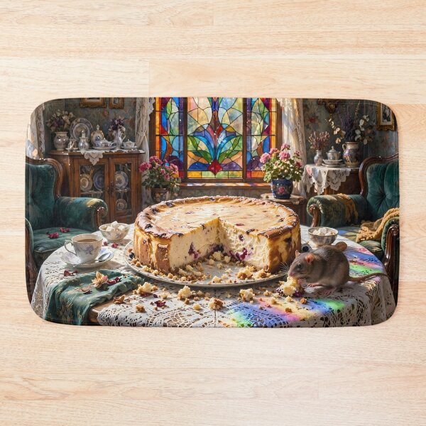 Item preview, Rat Eating Cheesecake in a Victorian Room designed and sold by m-y-A-I-A-R-T-.