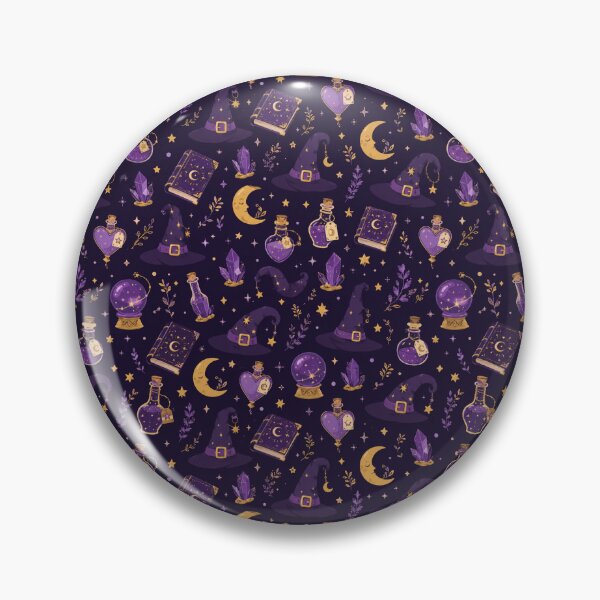 Item preview, Cute Witchy Magic Pattern designed and sold by Patternpulseee.