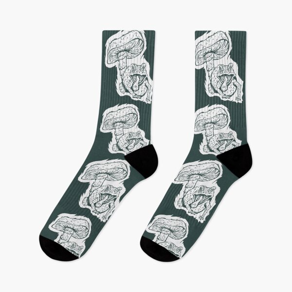 Item preview, Psychedelic Frog & Mushroom – Surreal Forest Art designed and sold by Half Mess.