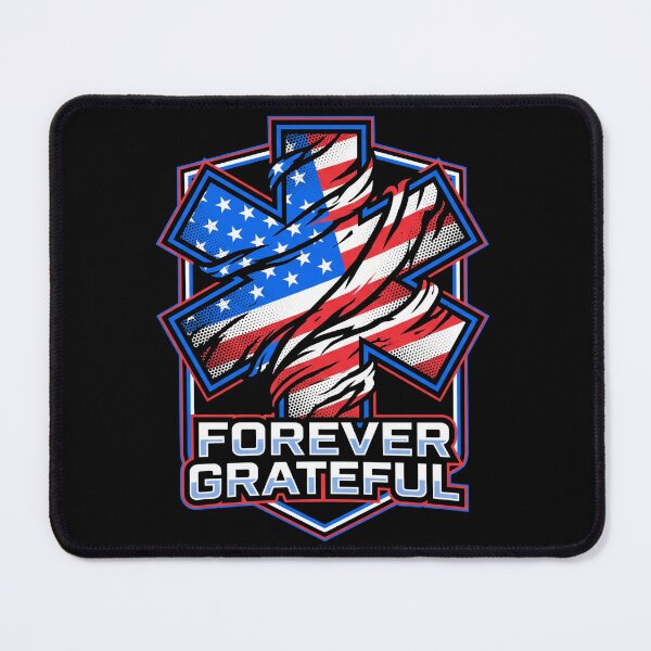 Item preview, Forever Grateful EMS Star Of Life American Flag Patriot Day designed and sold by TeNovaStudio ⭐⭐⭐⭐⭐.
