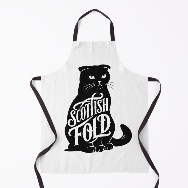 Item preview, Scottish Fold Cat Word Art | Typography Cat Silhouette Design designed and sold by AyfuDesigns.
