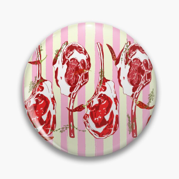 Artikelvorschau, Tomahawk-Steak mit Chili-Kräutern in rosa Streifen entworfen und verkauft von MaiZephyr.