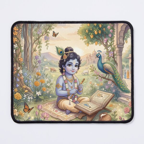 Item preview, Bal Krishna Storybook Illustration designed and sold by hutofdesigns.